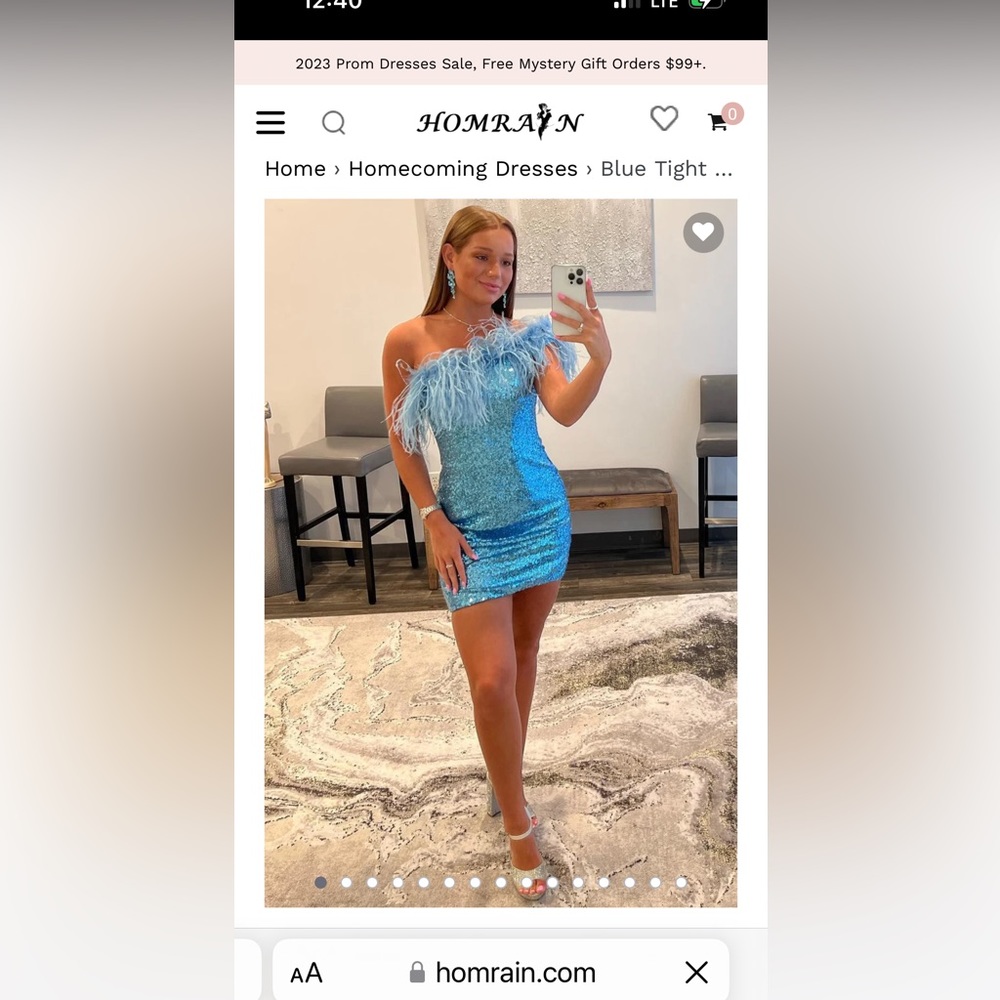 Homecoming dress from an online store.